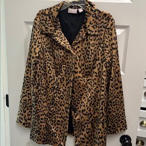 Chico's Leopard Print Jacket size 1